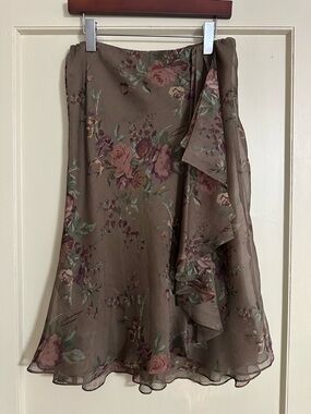 Ralph Lauren Floral Ruffle Skirt